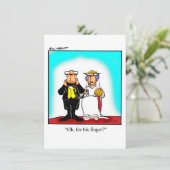 Invitation drôle de douche nuptiale (Debout devant)