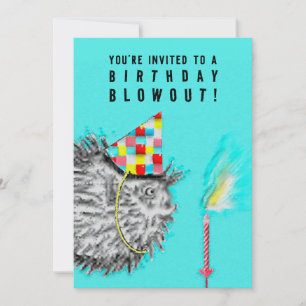Invitation drôle de fête d'anniversaire