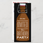 Invitation drôle de fête d'anniversaire de (Devant / Derrière)