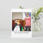 Invitation drôle de fête d'anniversaire de mariage (Debout devant)