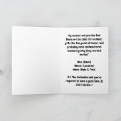 Invitation drôle de fête d'anniversaire de mésange (Intérieur)