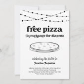 Invitation drôle de fête de bébé pour hommes avec (Devant)