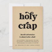 Invitation drôle de fête de couche pour Papa Crap (Devant)