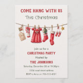 Invitation drôle de fête de Noël « Venez vous amus (Devant)