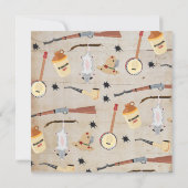 Invitation drôle de fête de péquenauds (Dos)