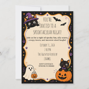 Invitation drôle de fête d'Halloween Pour les am