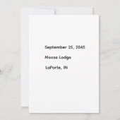 Invitation drôle de figure bâton pour une fête de (Dos)