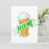 Invitation drôle de jour de la saint patrick bière à moi (Debout devant)