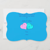 Invitation drôle de monsieur et madame cœurs (Dos)