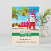 Invitation Drôle de Noël en Juillet Party d'été (Debout devant)