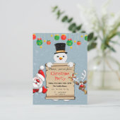 Invitation drôle de Noël pour la fête de Noël (Debout devant)