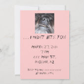 Invitation drôle de partie (Dos)