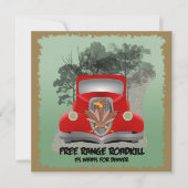 Invitation drôle de partie d'animal tué sur une (Devant)