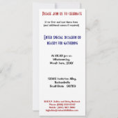 Invitation drôle de partie de BBQ de bouteille à (Dos)