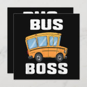 Invitation Drôle de patron d'autobus Conducteur d'autobus sco (Devant / Derrière)