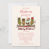 Invitation Drôle de Picklemas de Noël joyeux (Devant)