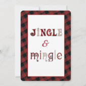 Invitation drôle de renne pour une fête de vacance (Dos)