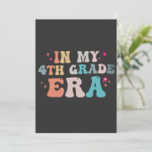 Invitation Drôle de retour à l'école à l'époque de ma 4e anné (Debout devant)