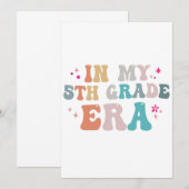 Invitation Drôle de Retour à l'école À l'époque où j'étais en (Devant / Derrière)