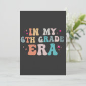 Invitation Drôle de retour à l'école à mon époque de 6e année (Debout devant)