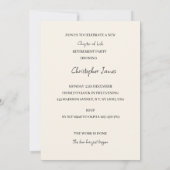 Invitation drôle de retraite de pêche de chien (Dos)