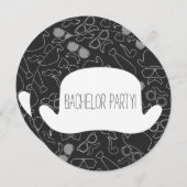 Invitation drôle de soirée d'enterrement de vie de (Devant / Derrière)