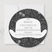 Invitation drôle de soirée entre potes hipster ava (Dos)