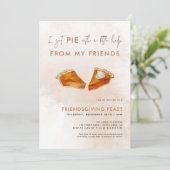 Invitation drôle de Thanksgiving pour le dîner Fri (Debout devant)