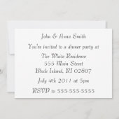 Invitation Drôle de trois méese (Dos)