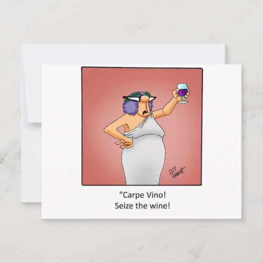 Invitation drôle de vin! (Devant)