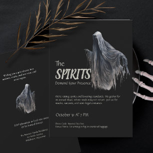 Invitation Drôle Déplaisant d'horreur gothique Halloween Cost