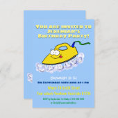 Invitation Drôle dessin animé linge de fer (Devant / Derrière)