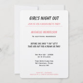 Invitation Drôle dessin animé mariage commérage (Dos)