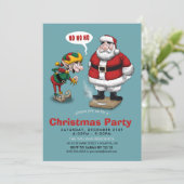 Invitation Drôle dessin de Noël (Debout devant)