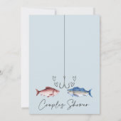 Invitation Drôle Deux Poissons Moins Dans La Mer Couples Mari (Dos)