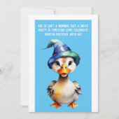 Invitation drôle d'invitation d'anniversaire │ age est juste (Devant)