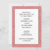 Invitation drôle d'invitation de fête (Dos)