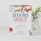 Invitation Drôle Doux moche Entreprise Fête de Noël (Debout devant)