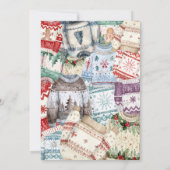 Invitation Drôle Doux moche Entreprise Fête de Noël (Dos)