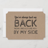 Invitation Drôle d'une servante d'honneur ou d'une servante d (Devant)