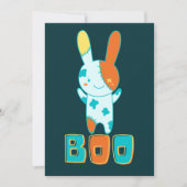 Invitation Drôle Éffrayant mignonne Halloween Kawaii Boo Bunn (Devant)
