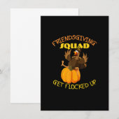 Invitation Drôle Escouade d'Action d'Ami Ce Jour D'Action De (Devant / Derrière)