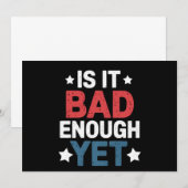 Invitation Drôle Est-Il Assez Mal Et Pourtant Patriotique Pol (Devant / Derrière)