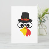 Invitation Drôle face à la Turquie pour l'action de grâces (Debout devant)