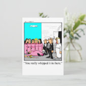 Invitation drôle Fête des mariées Humour (Debout devant)