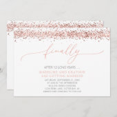 Invitation Drôle Finalement Se Marier Mariage Décontracté (Devant / Derrière)