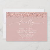 Invitation Drôle Finalement Se Marier Mariage Décontracté (Devant)