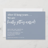 Invitation Drôle Finalement Se Marier Mariage Décontracté (Devant)