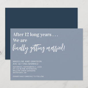 Invitation Drôle Finalement Se Marier Mariage Décontracté