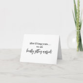 Invitation Drôle Finalement Se Marier Mariage Décontracté (Devant)